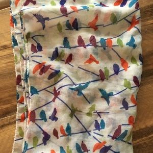 Colorful bird scarf